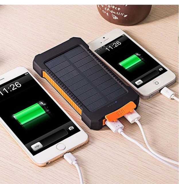 20000 MAH POWERBANK BATTERY PACK WITH SOLAR CHARGING AND USB TOO FOR ...